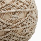 Sunburst Macrame Pouf