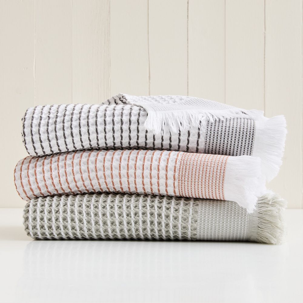 Two-Tone Waffle Towels