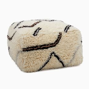 新品♡ soor ploom pouf Tee bergamot 92cm♡ Lomba Pouf, Nature, Wool