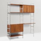 Ozzy Modular Wall Desk w/ Shelf Units (62")