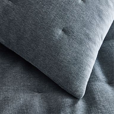 Classic Cotton Velvet Tack Stitch Quilt & Shams