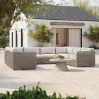 Coastal Outdoor 6-Piece U-Shaped Sectional (130")