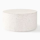 Terrazzo Drum Indoor/Outdoor Round Coffee Table (36")