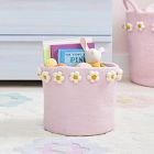 Handcrafted Felt Daisy Bin