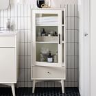 Mid-Century Bathroom Pharmacy Cabinet - White