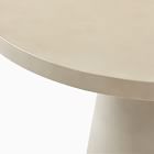 Concrete Pedestal Outdoor Continental Dining Table (44")