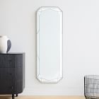 Faceted Emerald Cut Floor Mirror