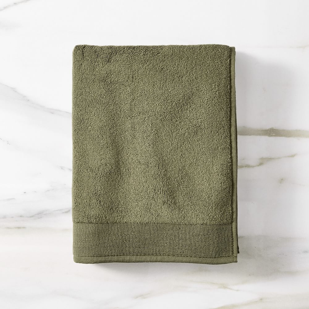 Plush Fibrosoft™ Towel Sets - Dark Olive, Set of 4 - (2 Bath Towels, 2 Hand Towels)
