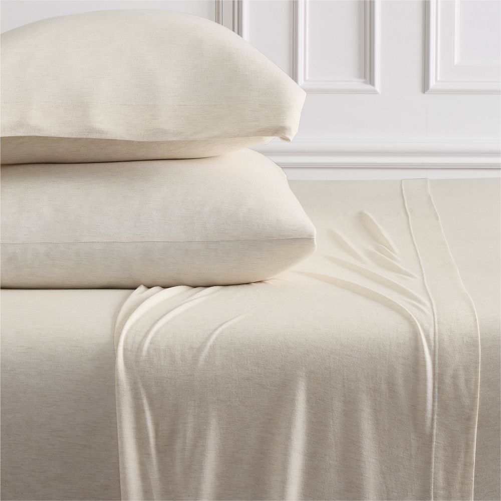 Jersey TENCEL™ Modal Sheet Set - King, Heathered Oatmeal
