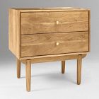 Open Box: Keira Solid Wood Nightstand (25") - Natural, Brass