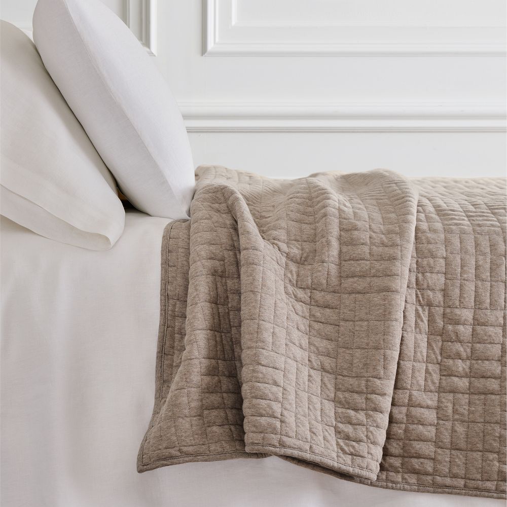 Cotton Cloud Jersey Blanket - King, Mocha