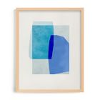 Blue Abstraction Framed Wall Art by Minted for West Elm