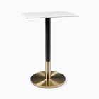 Orbit Restaurant Rectangle Bar Table - Porcelain