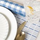 Proper Table Steward Vintage Check Placemat - Blue