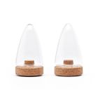 Puik Designs Glass &amp; Cork Salt &amp; Pepper Shaker (Set of 2)