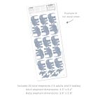 West Elm x Mej Mej Safari Elephant Peel &amp; Stick Wall Decals