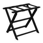 Black Luggage Rack w/ Nylon Straps