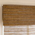 Custom Natural Stripe Unlined Roller Shade