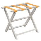 White Luggage Rack w/ Nylon Straps