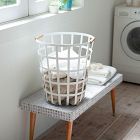 Yamazaki Wood Handle Metal Baskets