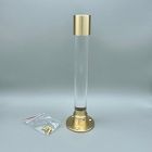 Modern Home by Bellver Projected Acrylic &amp; Brass Wall Hook