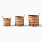 Stripe Baskets (Set of 3)