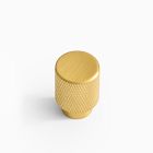 Knurled Drawer Hardware - Antique Brass