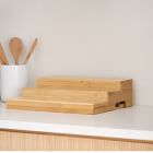 mDesign 3-Tier Bamboo Shelf