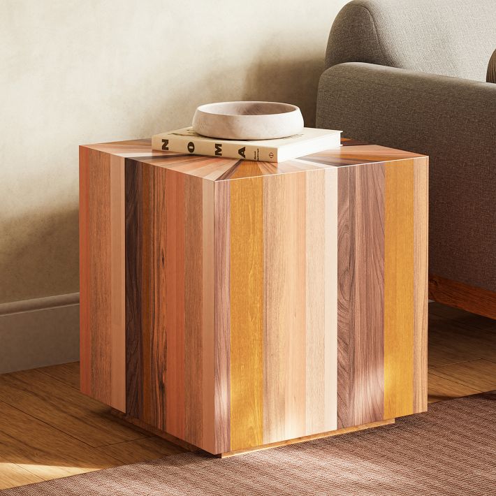 Zora Solid Mahogany Side Table 21.5