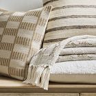 Checker Stripe Pillow Cover &amp; Throw Set