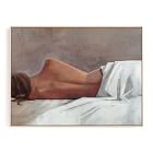 Draped Figure Study In White Framed Wall Art by Minted for West Elm