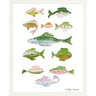 Fish School Framed Wall Art by Evelyn Henson