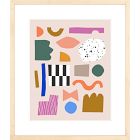 Shape Collage Framed Wall Art by Ampersand Design Studio