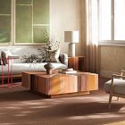 Zora Solid Mahogany Square Coffee Table (43")