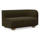 Chip & Dent: Laurent Right Arm 2-Seat, Performance Distressed Velvet, Juniper