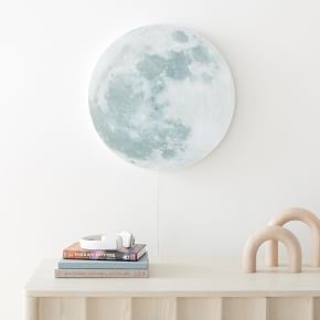 【ジャンク品】West Elm 月形照明 ムーンライト Open Box: Lit Acrylic Moon (20