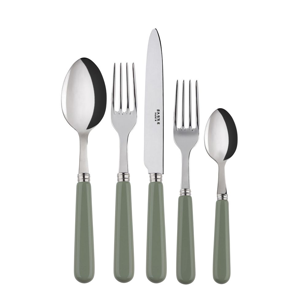 Sabre Pop Unis Flatware (Set of 5) - 5-Piece, Asparagus