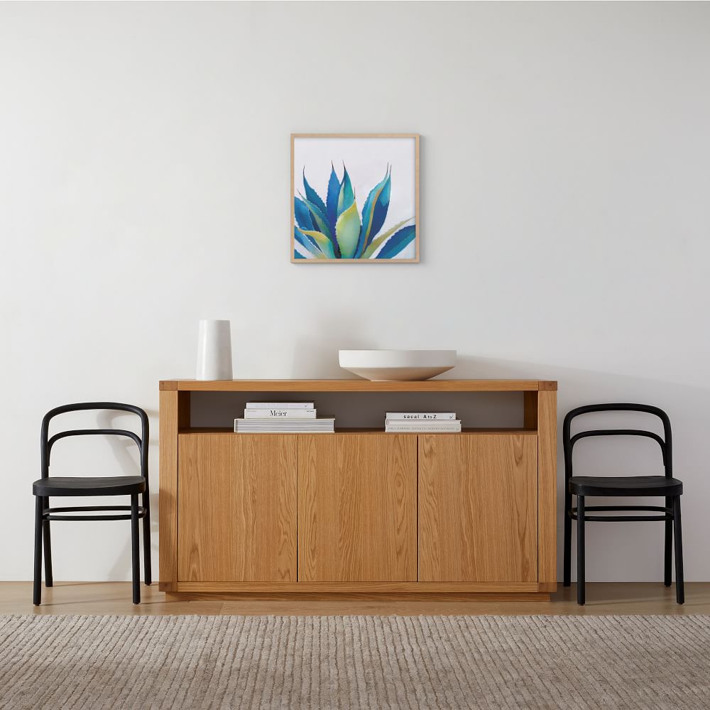 Blue Agave Framed Wall Art by Minted for West Elm - Natural Wood Frame, 24"x24"