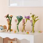 Felt Bunnies Holding Flowers (Set of 4)