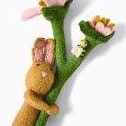 Felt Bunnies Holding Flowers (Set of 4)