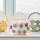Felt Daisy Easter Baskets