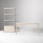 Tandem Desk &amp; Free Standing Shelf Set