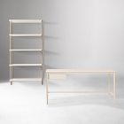 Tandem Desk (61") &amp; Modular Open Shelf Set