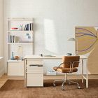 Tandem Desk (60") &amp; File Cabinet (16") &amp; Free Standing Shelf Set