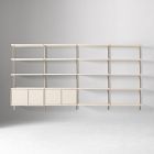 Tandem Modular Quadruple Wide Shelving System