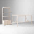 Tandem Worktable (72") &amp; Free Standing Shelf Set