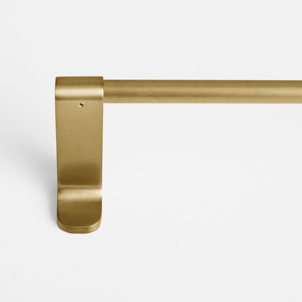 Open Box: Contour Metal Rod, Antique Brass, 60