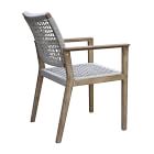 Solid Eucalyptus Outdoor Dining Armchair (Set of 2)