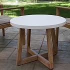 Solid Eucalyptus Outdoor Side Table (20")