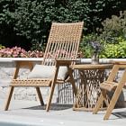 Teak &amp; Wicker Outdoor Lounge Chair (Set of 2)
